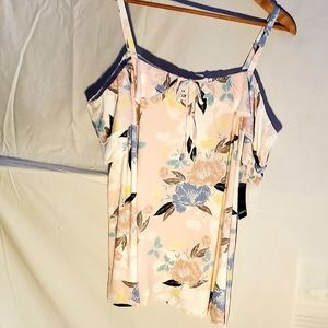 Torrid Floral Cold Shoulder Top